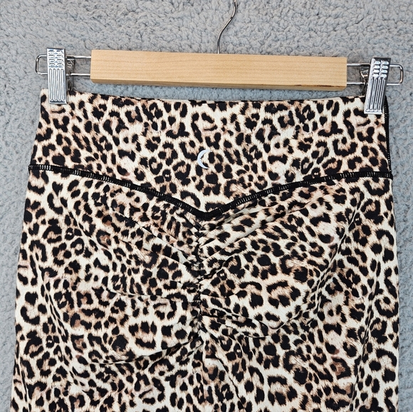 Zyia Women's Leopard Brillant Scrunchy What High Rise Leggings Sz 8-10 Active - Picture 7 of 12
